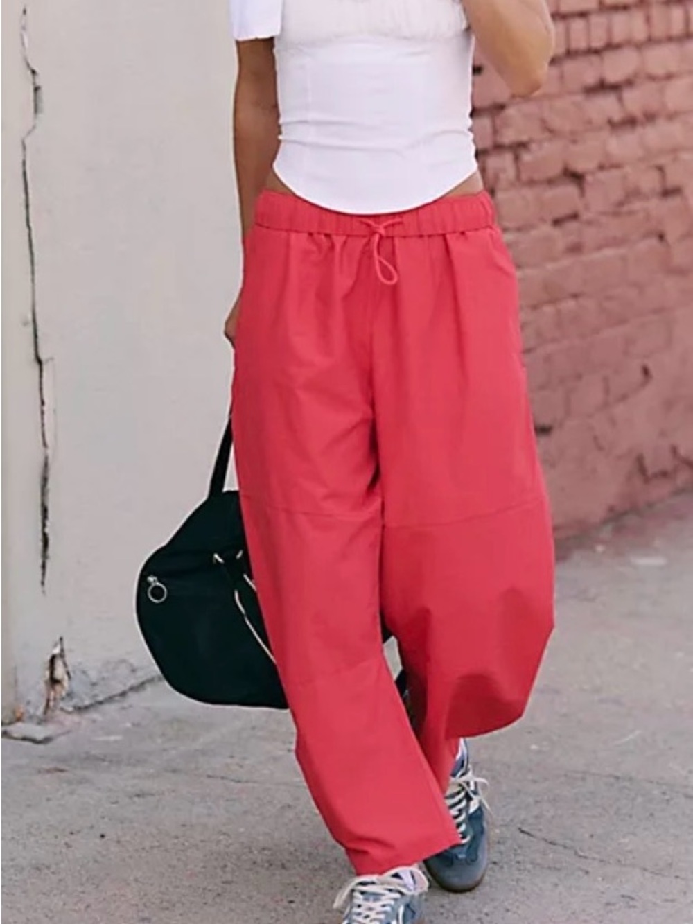 Free People Movement Game Day Orange Pants Size L